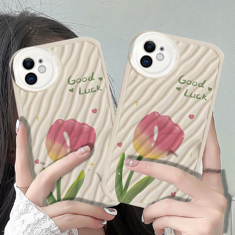 

Water Ripple Pattern Phone Case For iPhone 14 13 12 11 Pro Max Mini XS Max X XR 7 8 Plus Se2 SE3 Protection Back Cover