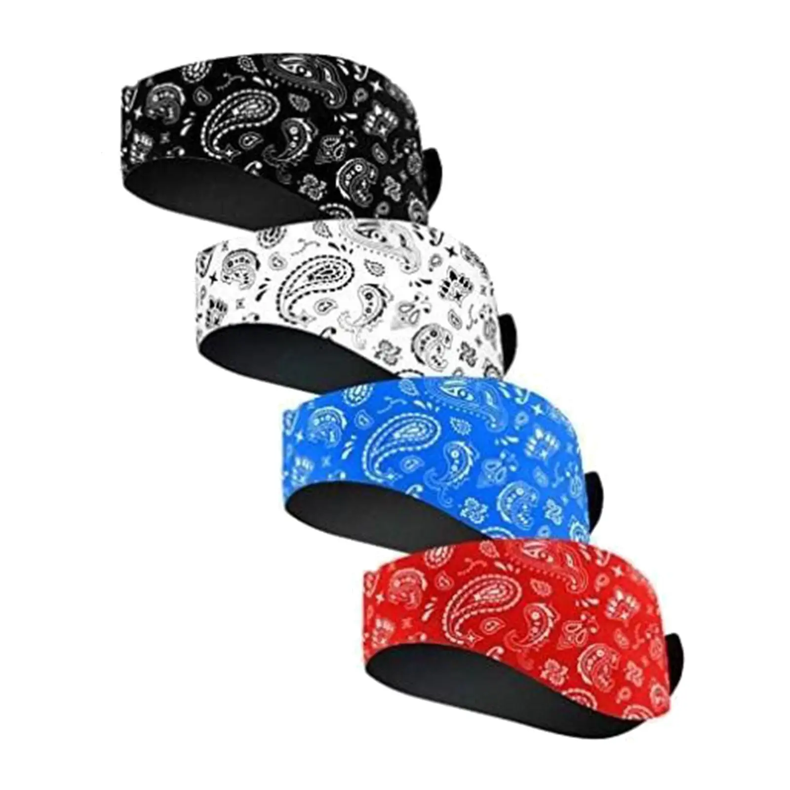 

4x Swimming Headband Adults Waterproof Swim Bands for Men Women Swimmer Pool
