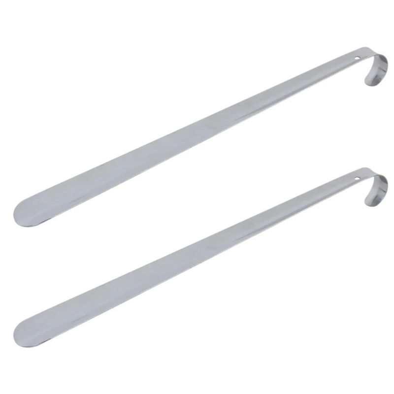 

2X 16.5 Inches Stainless Steel Shoehorn Handle Riser Silver