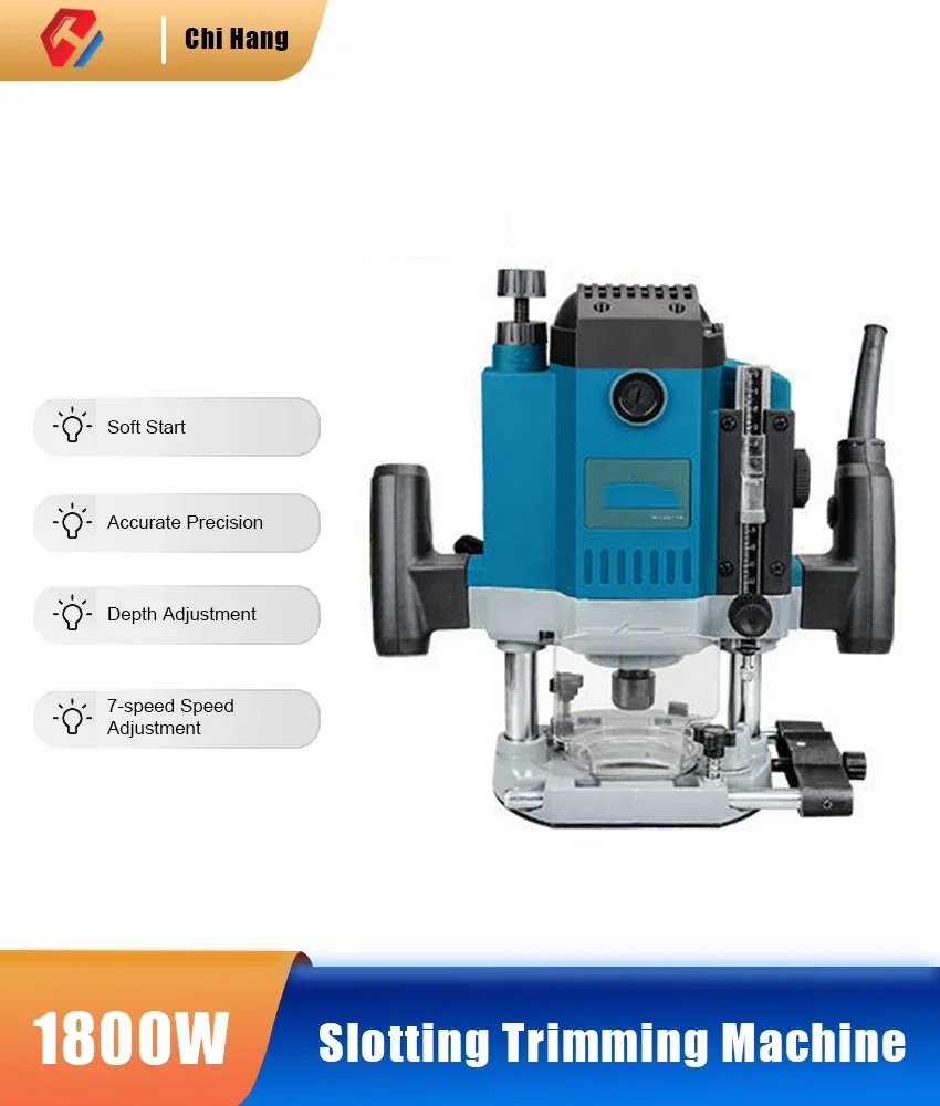 AT3311B Multifunctional Electric Hole Trimming Machine 220V Wood Milling Flip Board Slotting Engraving