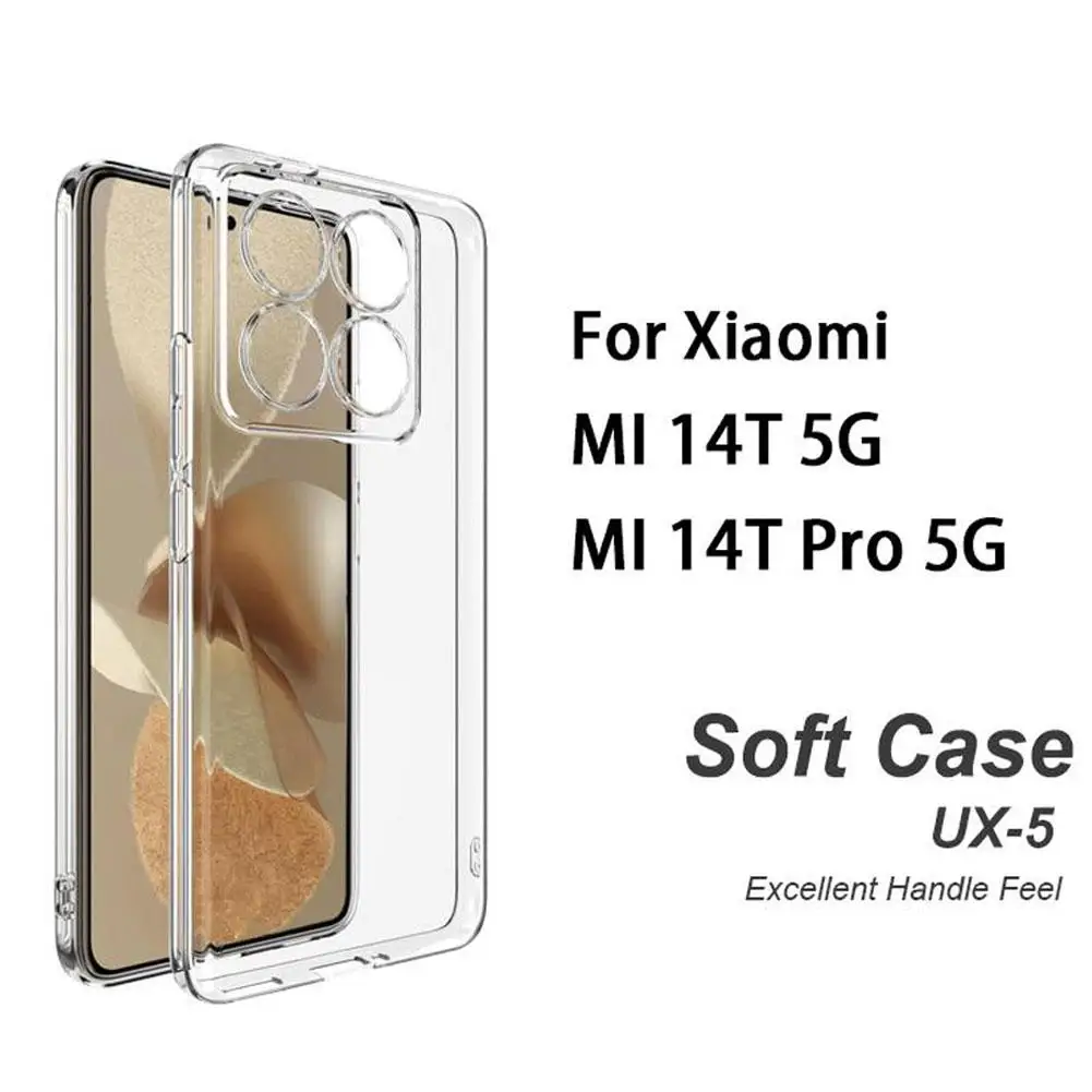 Подходит для Xiaomi 14T/14T Pro защитный чехол телефона Igh прозрачный противоскользящий