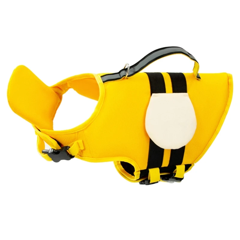 

Спасательный жилет для собак, регулируемый светоотражающий спасательный жилет с высокой плавучестью, 3 размера, с спасательной ручкой