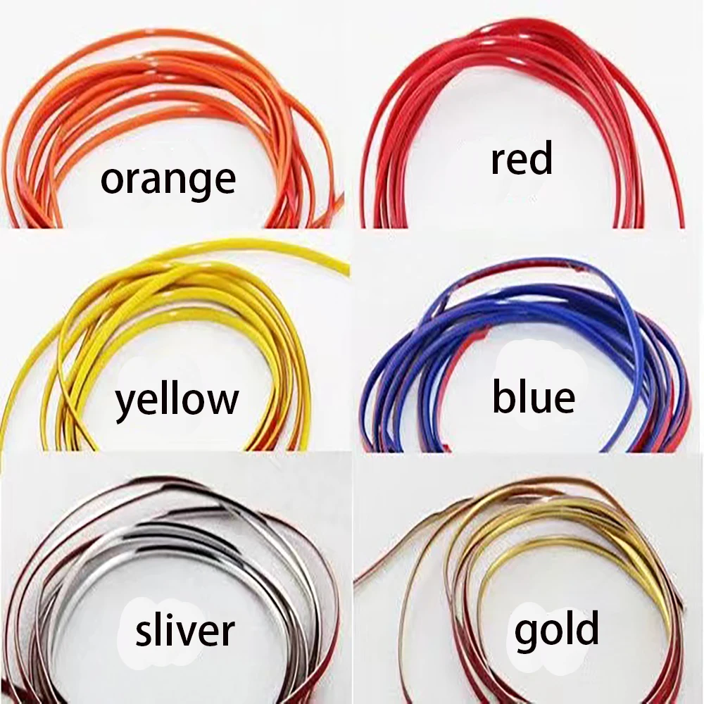 

4mmUniversal Car Moulding Decoration Flexible Strips 5M Interior Auto Mouldings Car Cover Trim Dashboard Door Edgein Car-styling