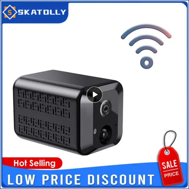 

1/2/3PCS Wireless Camcorders 1080p Monitor Camera Mini Rectangular Ip Camera For Living Room Remote Monitor 4g Camera