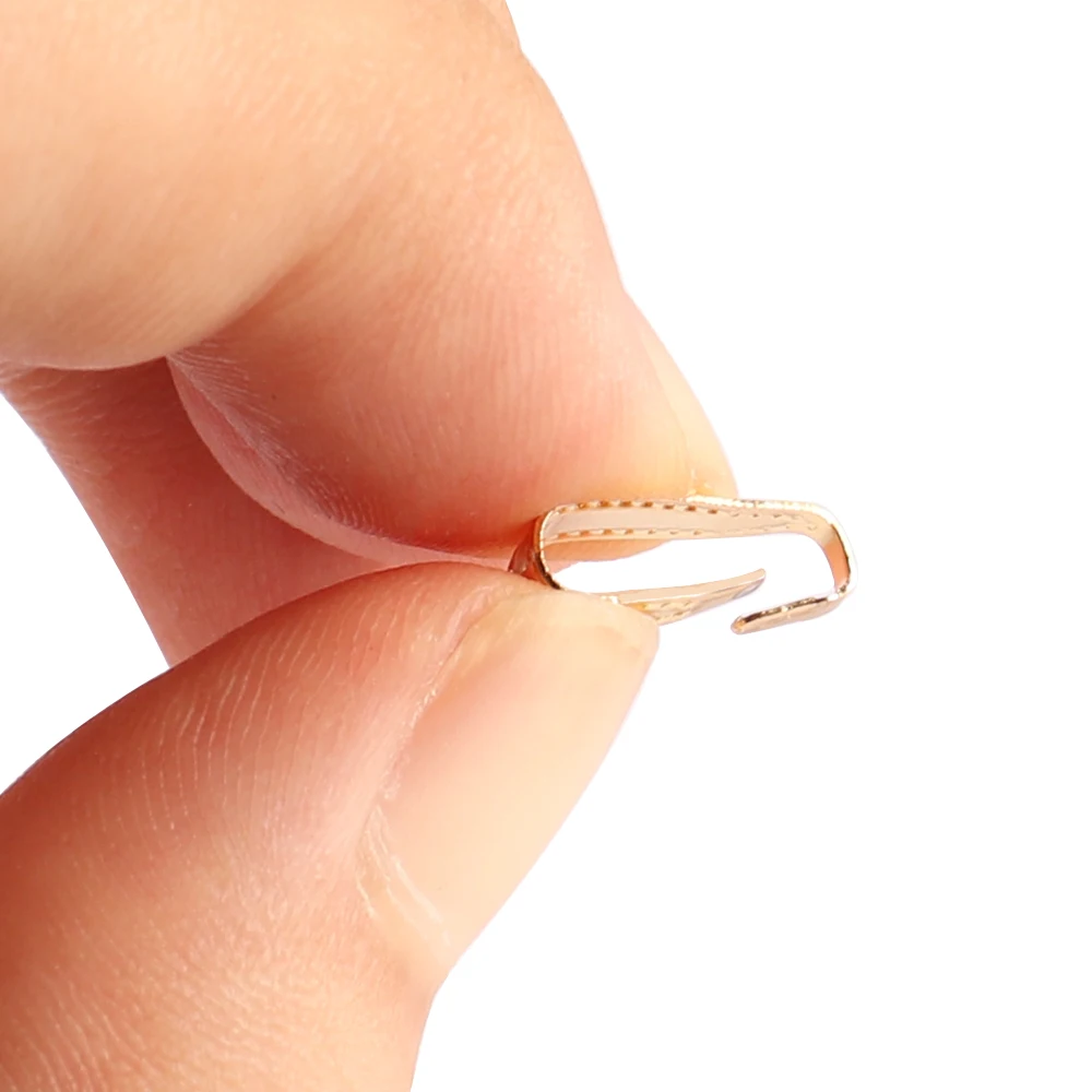 100 шт./лот подвески из нержавеющей стали зажимные застежки Застежки в виде семян