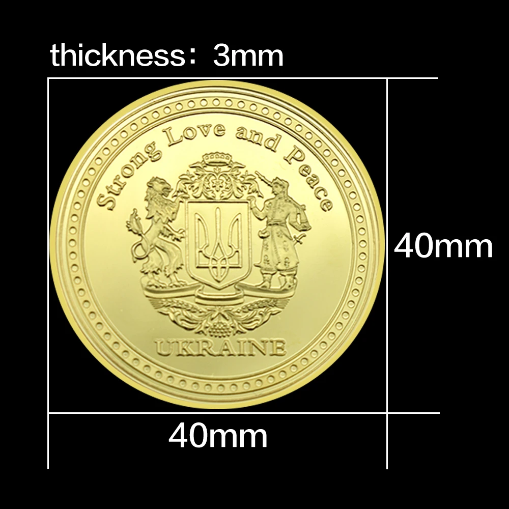 2 шт. монеты Zelensky вызов Украинский президент Великая свобода бойцов в Бога мы