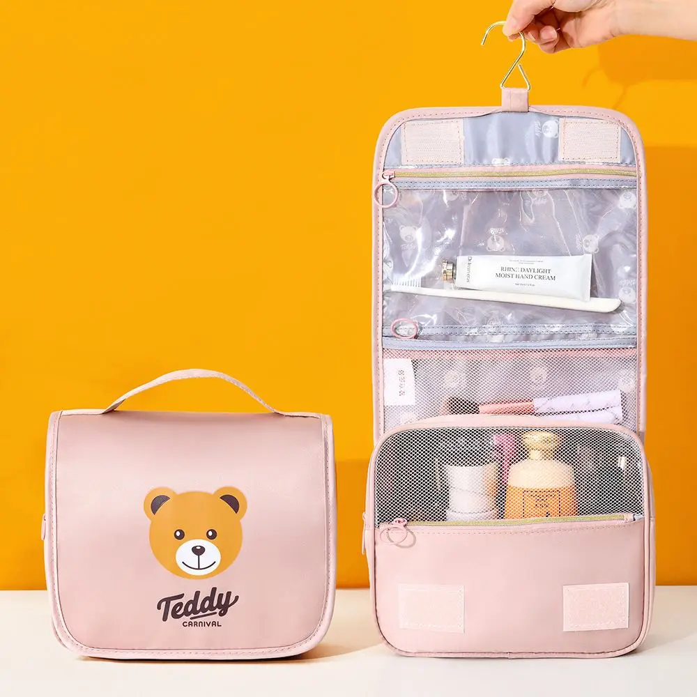 

Makeup Organizer Wash Pouch Toiletry Bag Large Capacity Makeup Case Teddy Bear Cosmetic Bag Make Up Bag Storage Bag