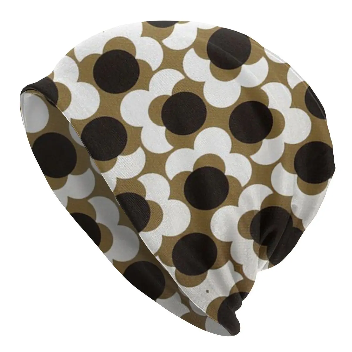 

Orla Kiely Wallpaper Bonnet Homme Cool Knit Hat For Women Men Winter Warm Flowers Floral Retro Beanies Caps
