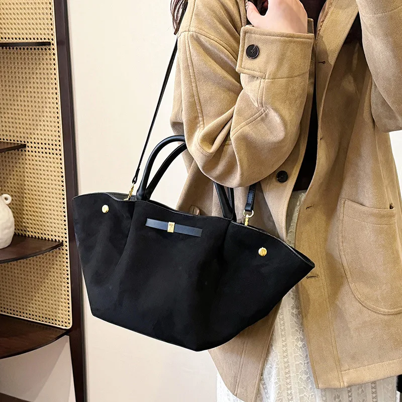 Винтажные женские сумки-трапеции из искусственной замши дизайнерские сумки на