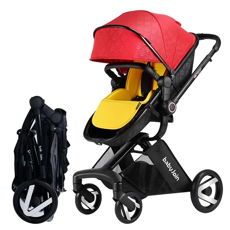 gcu and Cybex Sky Models Chic Red Детская коляска 3-в-1 Легкий и складной автокресло-компаньон по