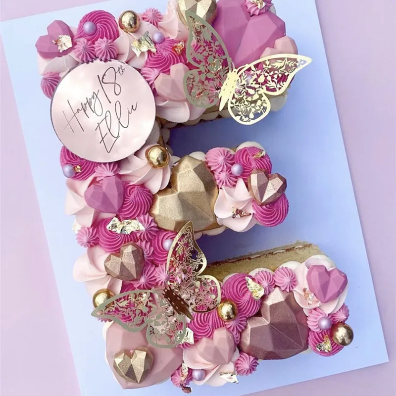 

12pcs Hollow Butterflies Cake Topper DIY Home Birthday Cake Decoration Paper Baking Ornaments Wedding Crafts Party Decoration