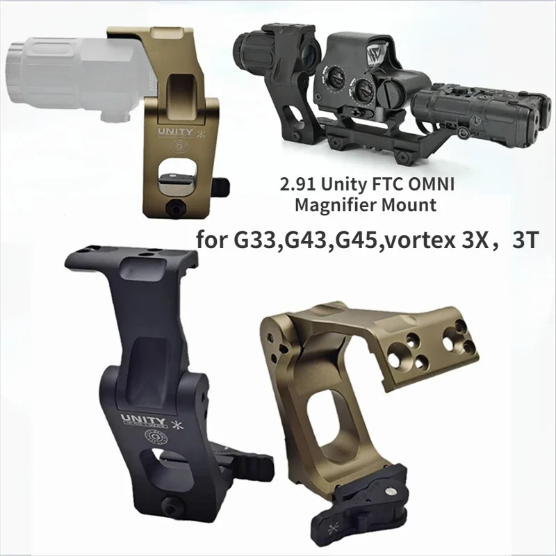 Тактическое крепление для лупы 2 91 unit FTC OMNI с быстрой фотооптической высотой
