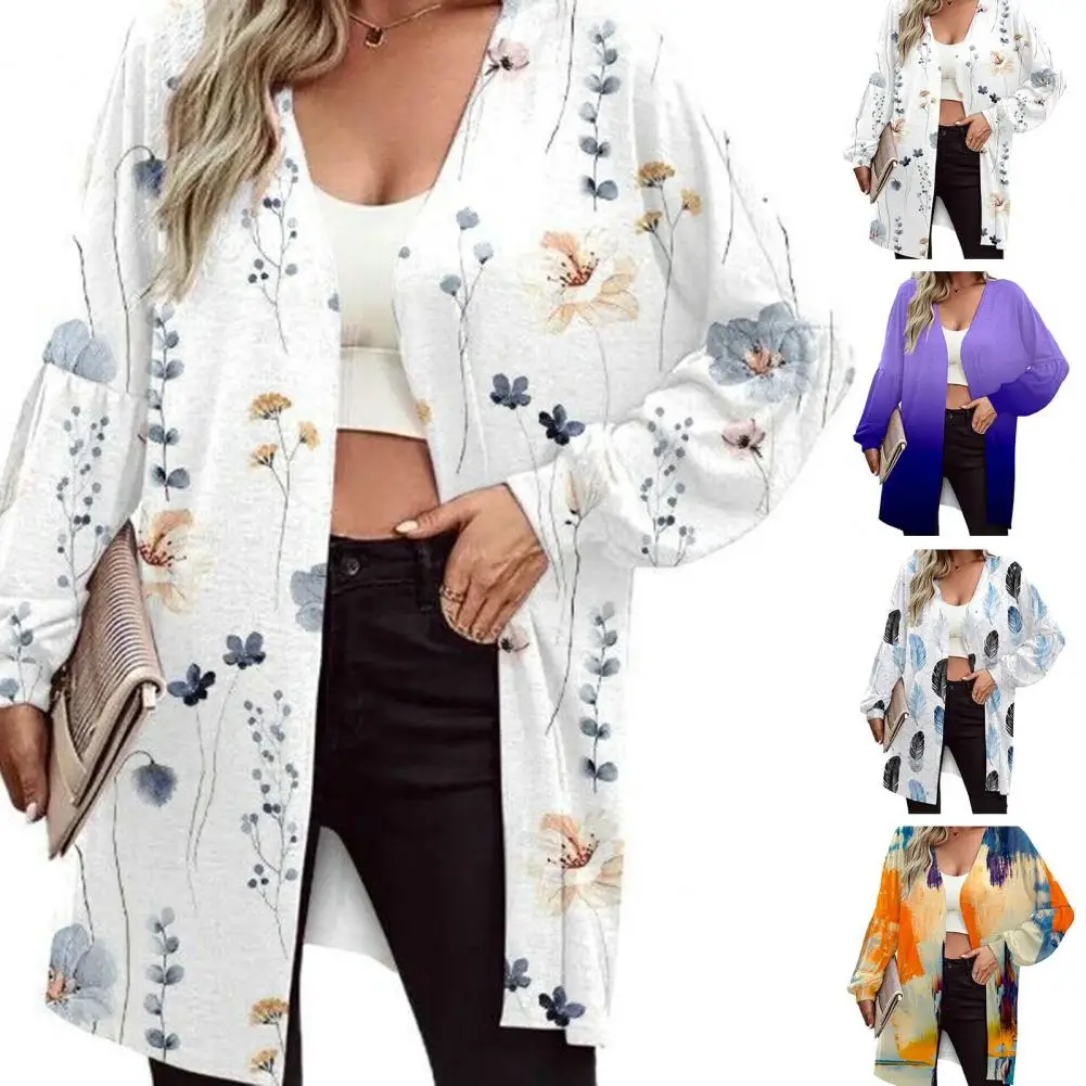 

Womens Long Sleeve Casual Cardigan Tops Ladies Open Front Coat Blouse Clothing 2023