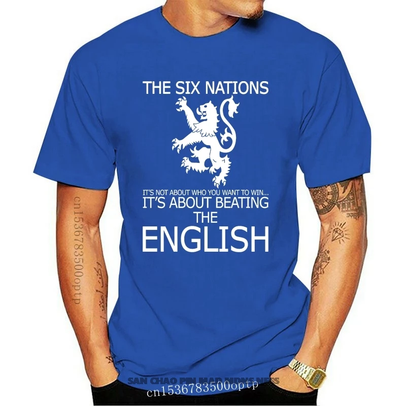 

Men t shirt IT'S ABOUT BEATING THE ENGLISH SIX NATIONS SCOTLAND RUGBY t-shirt novelty tshirt women