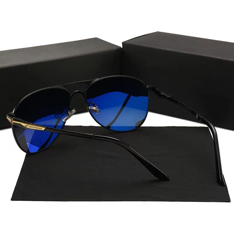 Классические мужские поляризационные солнцезащитные очки металлические легкие