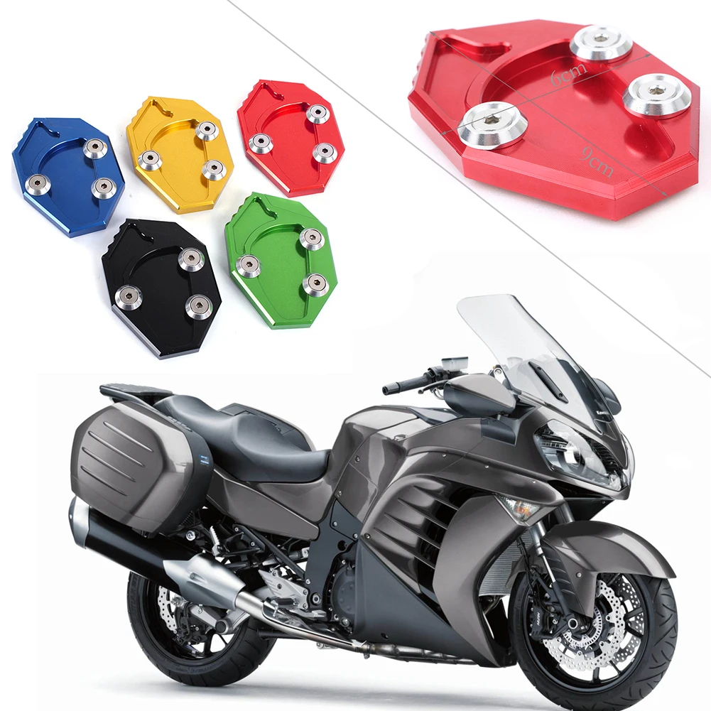 Подставка для Кавасаки Ninja ZX14R ZX14 ZZR1400 GTR1400 мини 14 мотор с подставкой боковая подставка удлинитель увеличивающая площадка поддерживающая пластина