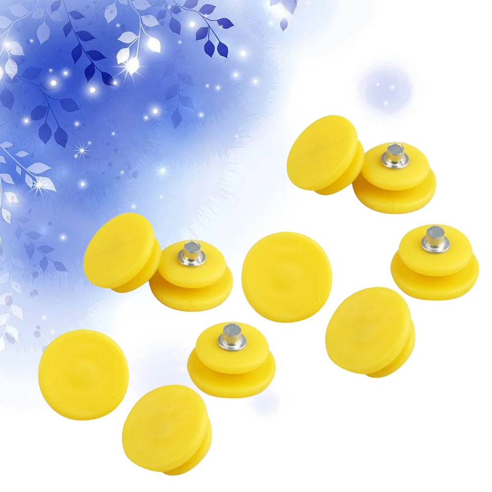

100Pcs Ice Cleat Spikes Anti-Slip Shoes Spikes Outdoor Shoes Safe Crampons Outdoor Accessories Yellow