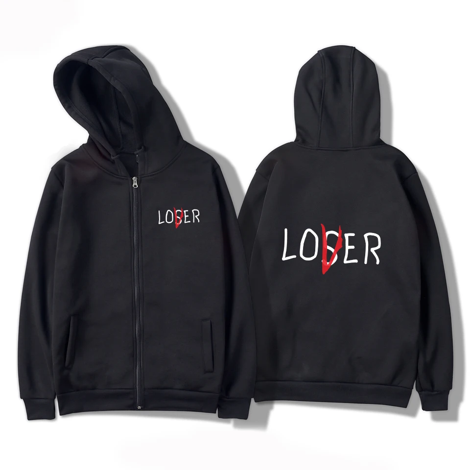 LOSER LOVER толстовки на молнии для мужчин/женщин новый список модные в стиле хип-хоп
