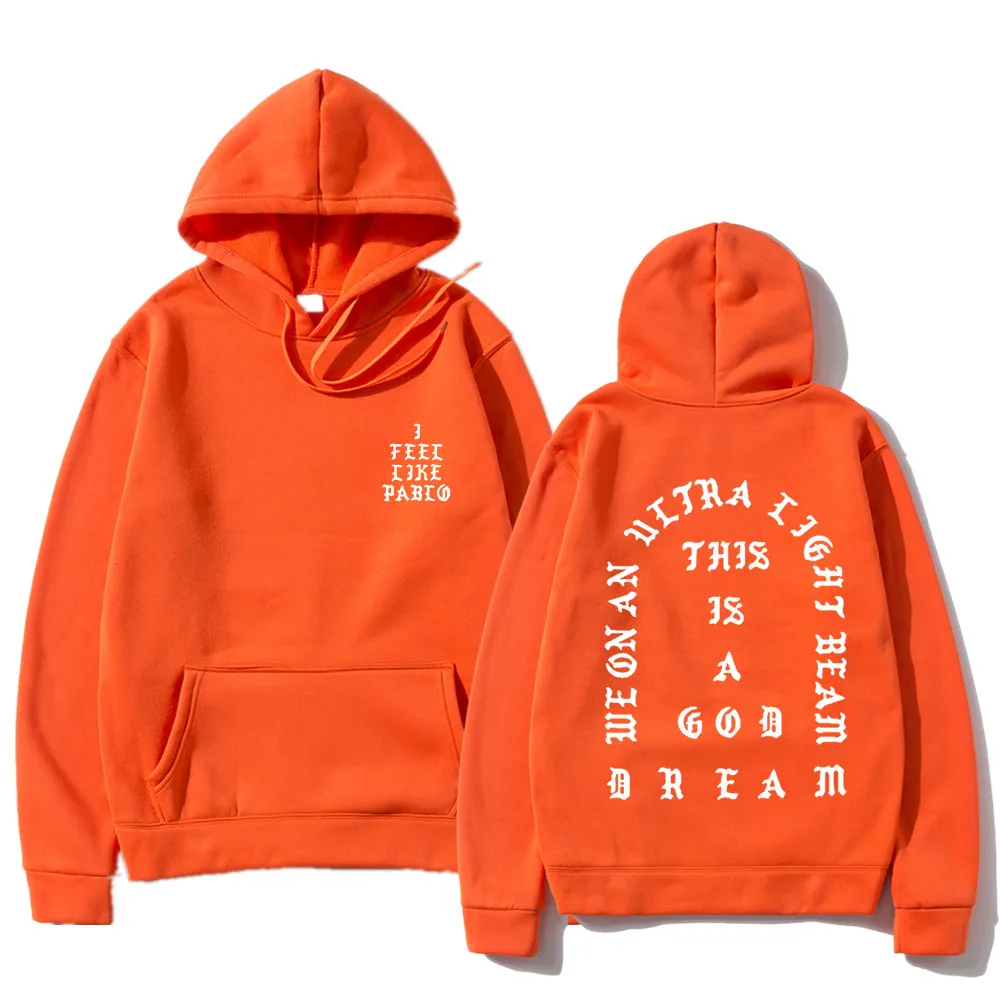 Толстовка Kanye с капюшоном Уэста Пабло мужской спортивный костюм в стиле хип-хоп