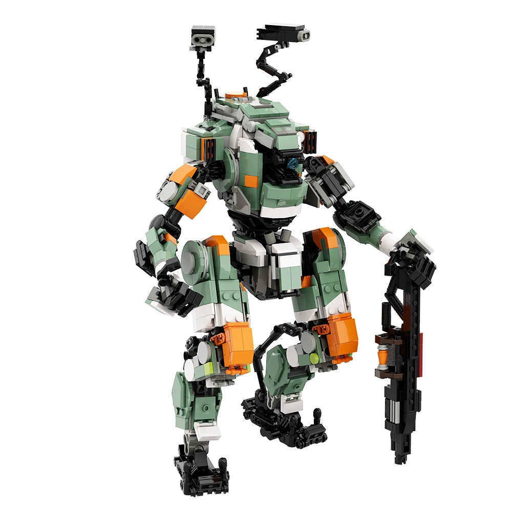 Gobricks MOC Titanfall робот-кирпичи Vanguard-класс Titan From 2 строительные блоки креативный