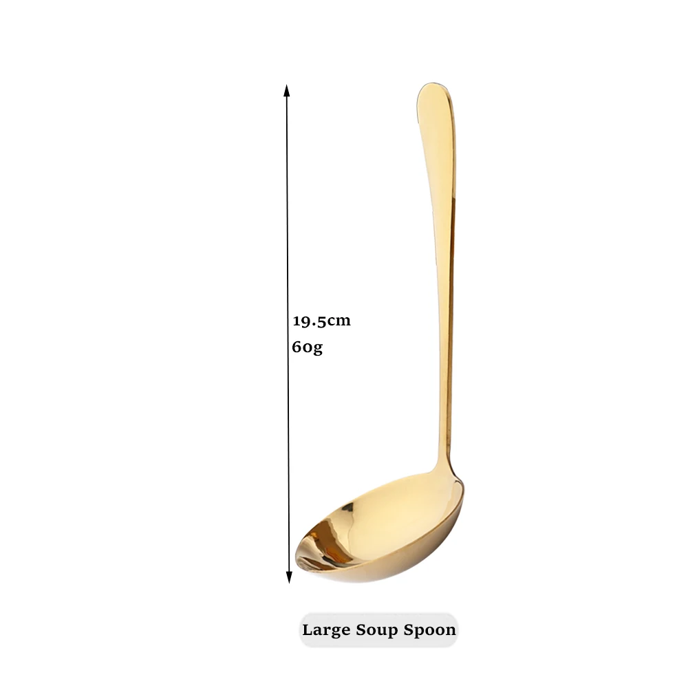 

Набор столовых ложек Drmfiy из нержавеющей стали золотистого цвета