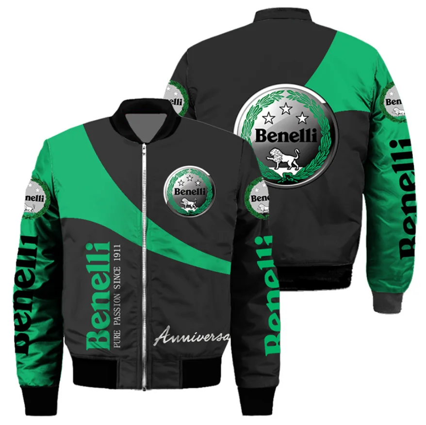 

2021 NEW Autumn Fashion Men's Bomber Jacket Trend Benelli Men Clothing Coats Jacket Handsome Motorcycle Jacket