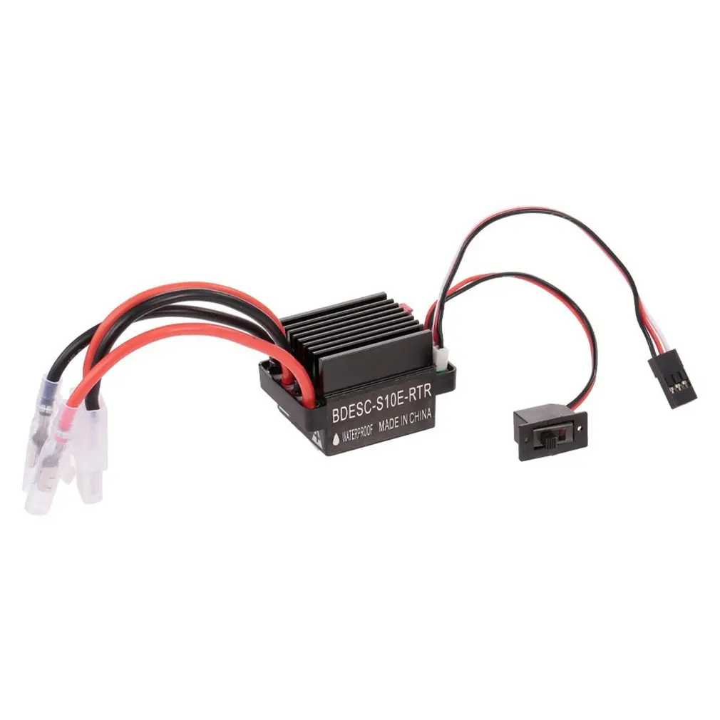 

5V/2A BEC 320A 2-3S Waterproof Brushed ESC Electric Speed Controller Suitable for 1:10 Scale RC Car For Boat