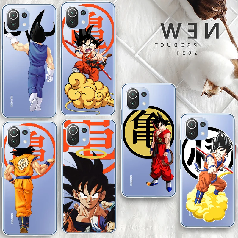 

Dragon Ball Goku Vegeta For Xiaomi Redmi Note 10S 9 Civi Poco X3 NFC F3 GT M4 M3 M2 X2 F2 Pro C3 F1 5G Transparent Phone Case