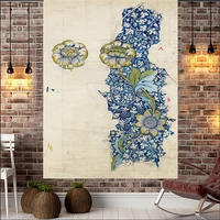 vintage flower tapestry home decoration living room summer style wall hanging tapestry