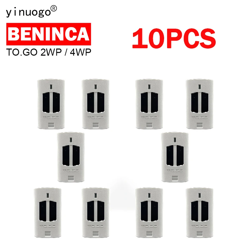 

10PCS Newest BENINCA TO.GO 2WP 4WP Garage Door Opener /Gate Remote Control Transmitter 4 Channels Command 433.92MHz Rolling Code