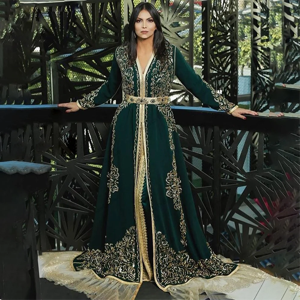 

Laxsesu Dubai Muslim Evening Dresses Saudi Arabic Long Sleeves Special Occasion Dress 2022 Moroccan Kaftan Vestidos De Fiesta