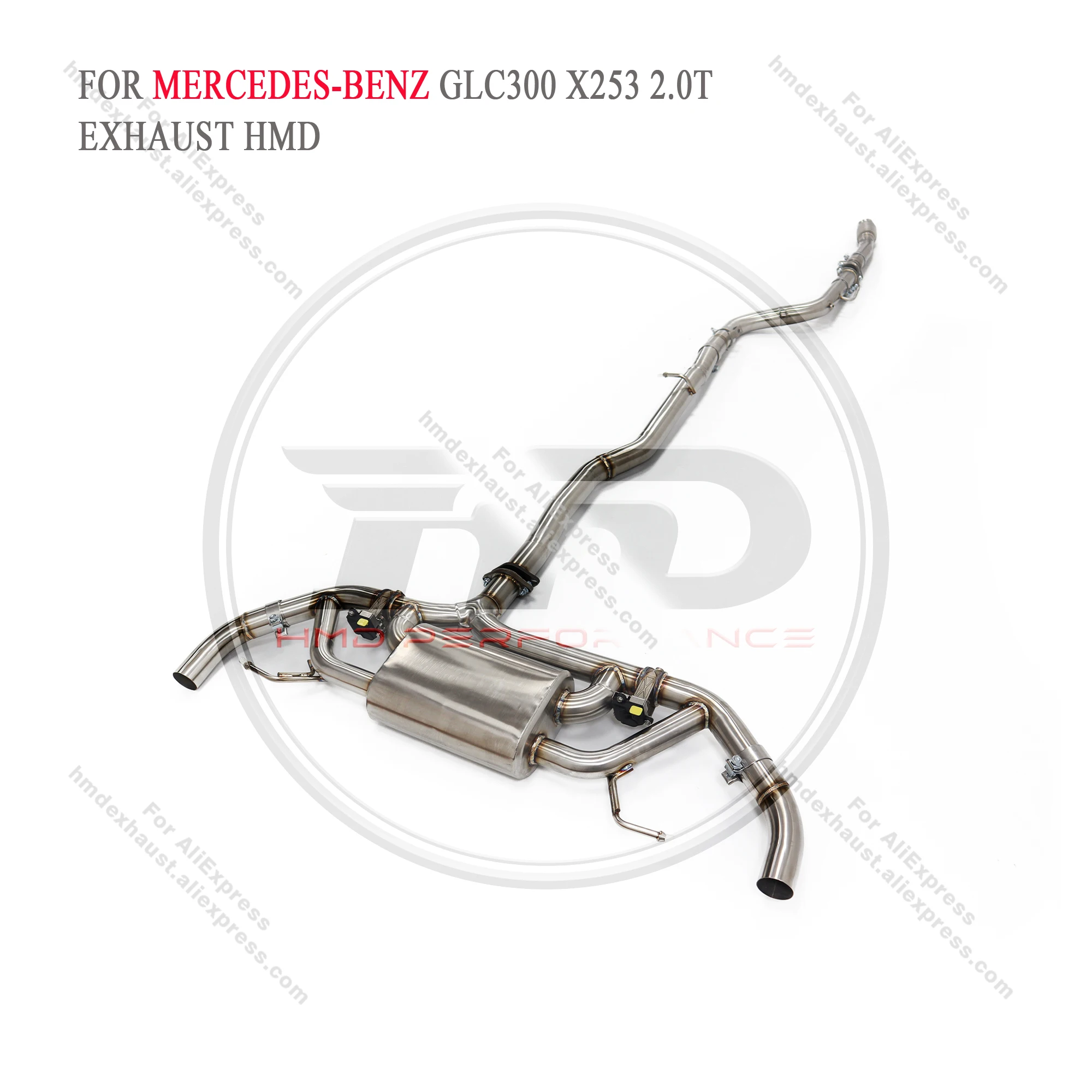 Выхлопная система HMD из нержавеющей стали Performance Catback для Mercedes Benz AMG GLC300 X253 2.0T