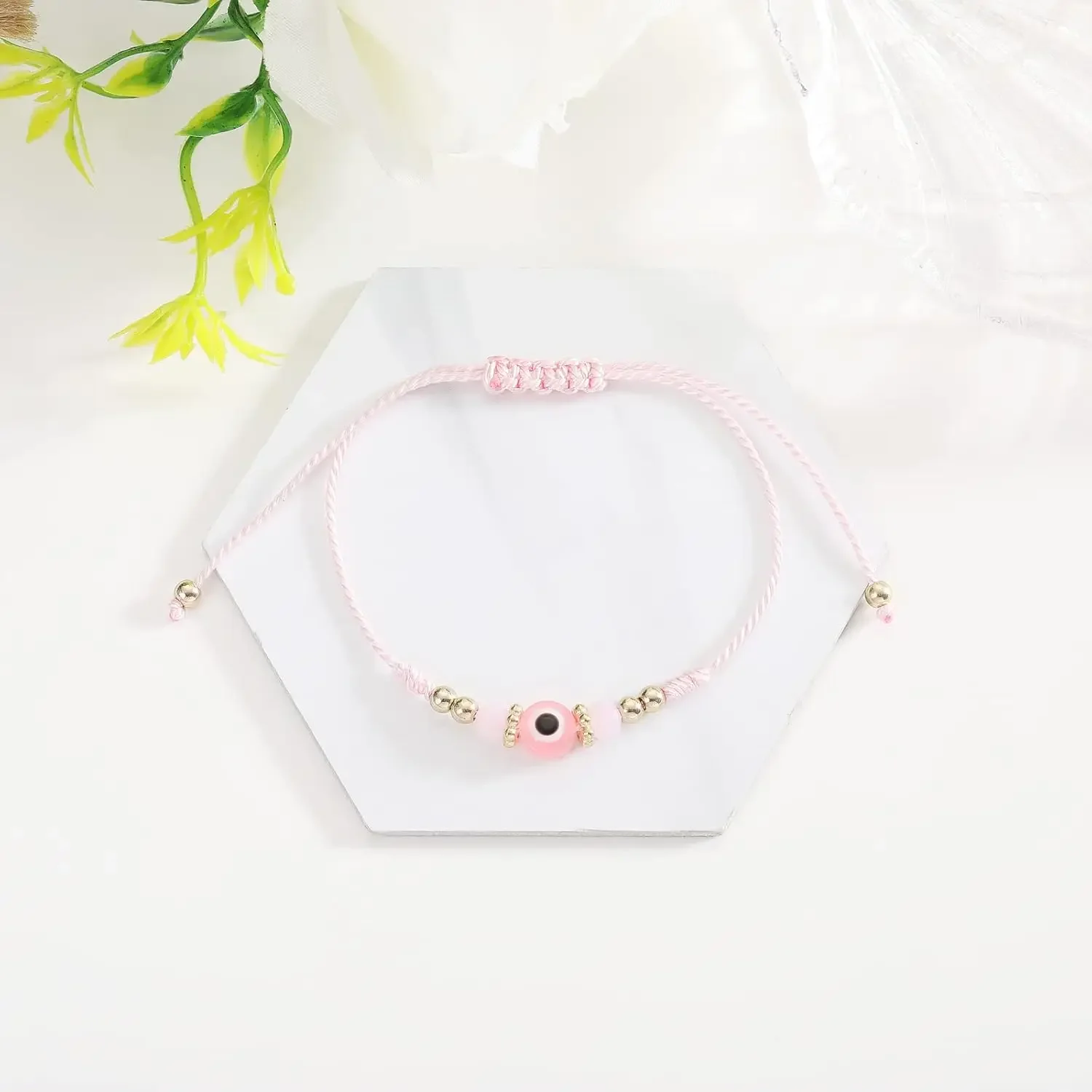 Винтажные синие браслеты с бисером Глаз дьявола регулируемый красочный браслет