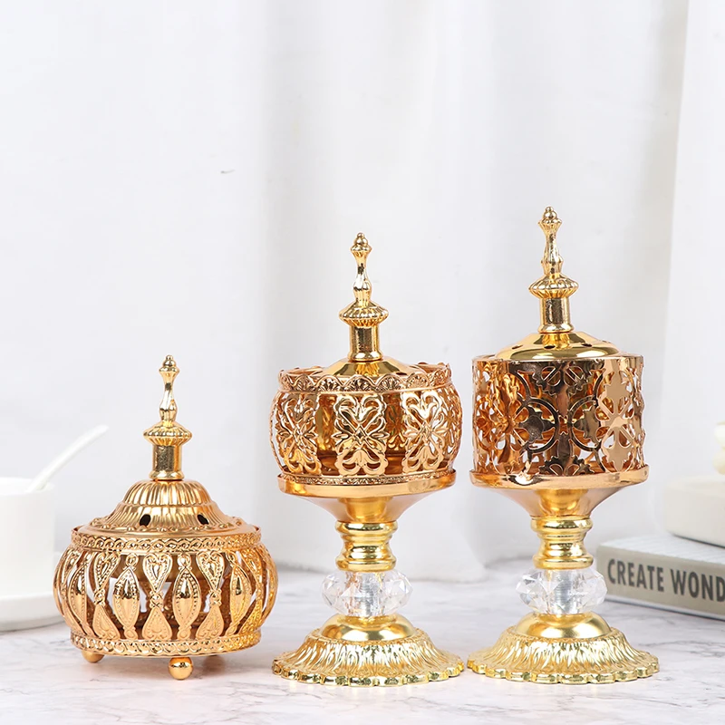 

Middle East European Creative Lace Incense Burner Metal Craft Ornaments Incense Burner Spiritual Decor Incense Burner Arabic New