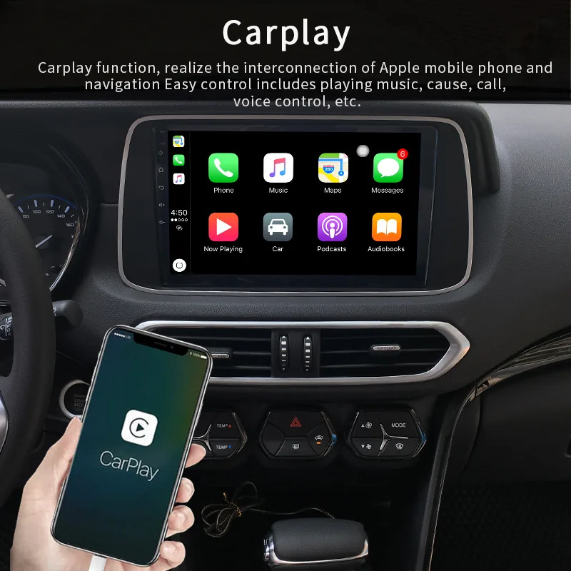Android 12 2 DIN 10 Inch Car Radio CarPlay For Universal Car Gps Screen Adjustable Car Stereo Radio Navigation Multimedia Player images - 6