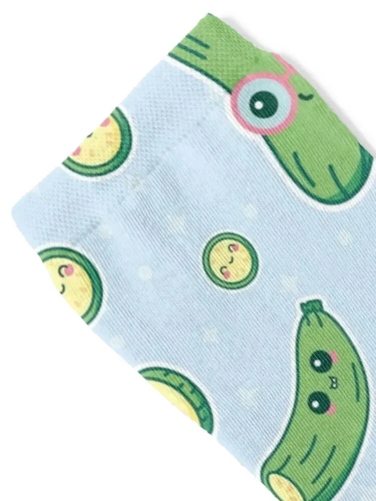 Забавные носки с изображением цукини походные ботинки принтом рождественские