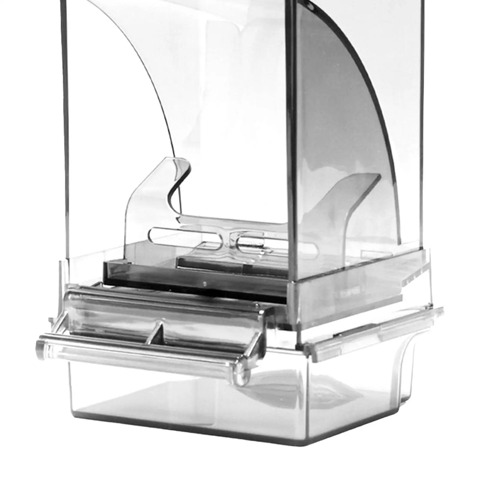 Automatic Feeder for Parrots with Perch And Clear Food Holder Budgerigar Finch