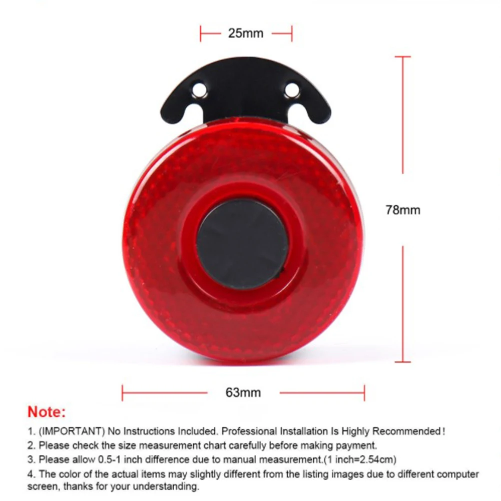 

1pc 12-24V Car Modified Reversing Horn With LED Light Truck Reversing Horn Car Accessories High-quality Speakers