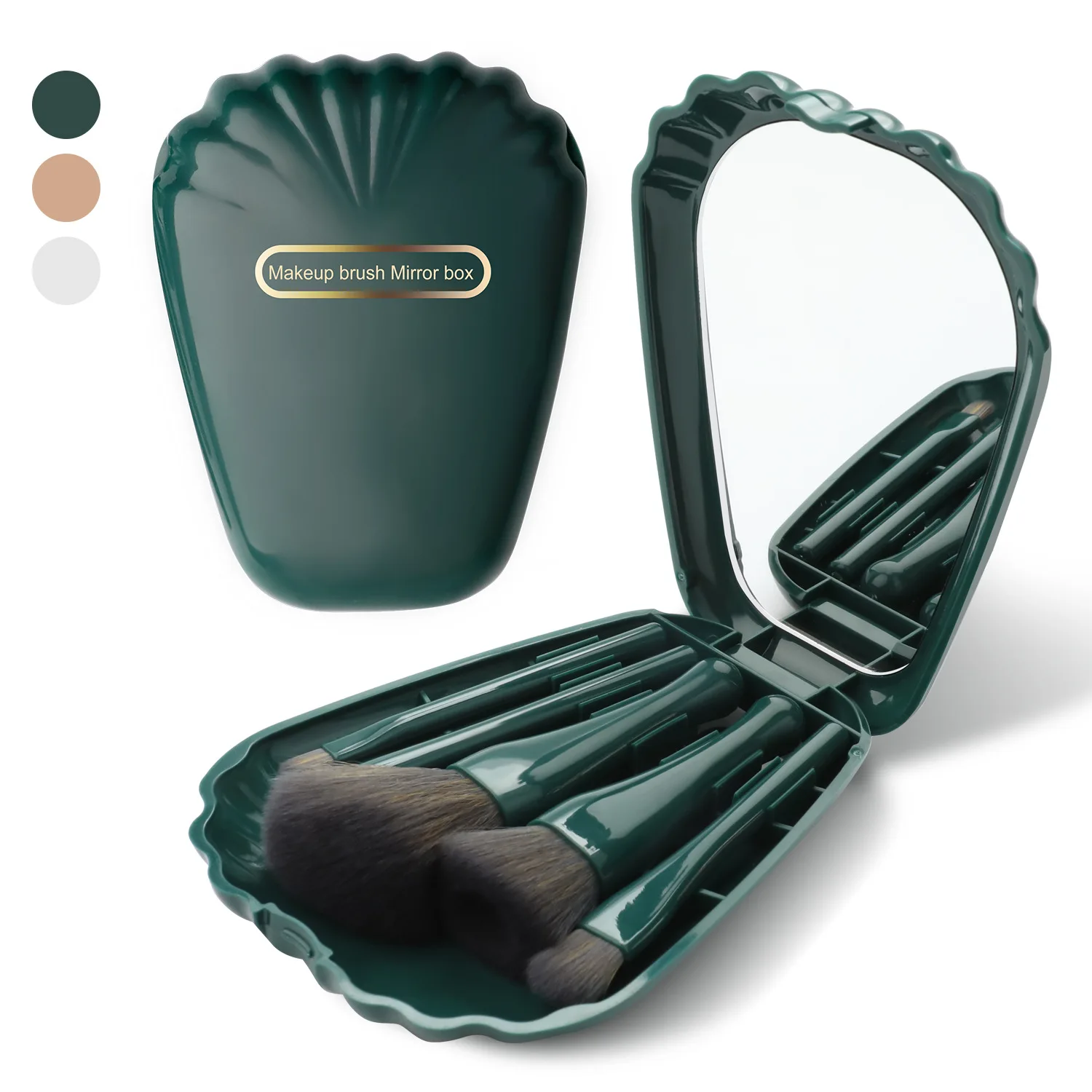 ZZDOG 5Pcs Protable Travel Makeup Brushes Set With Shell Box High Quality Powder Foundation Eye Shadow Concealer Cosmetics Tools - купить по