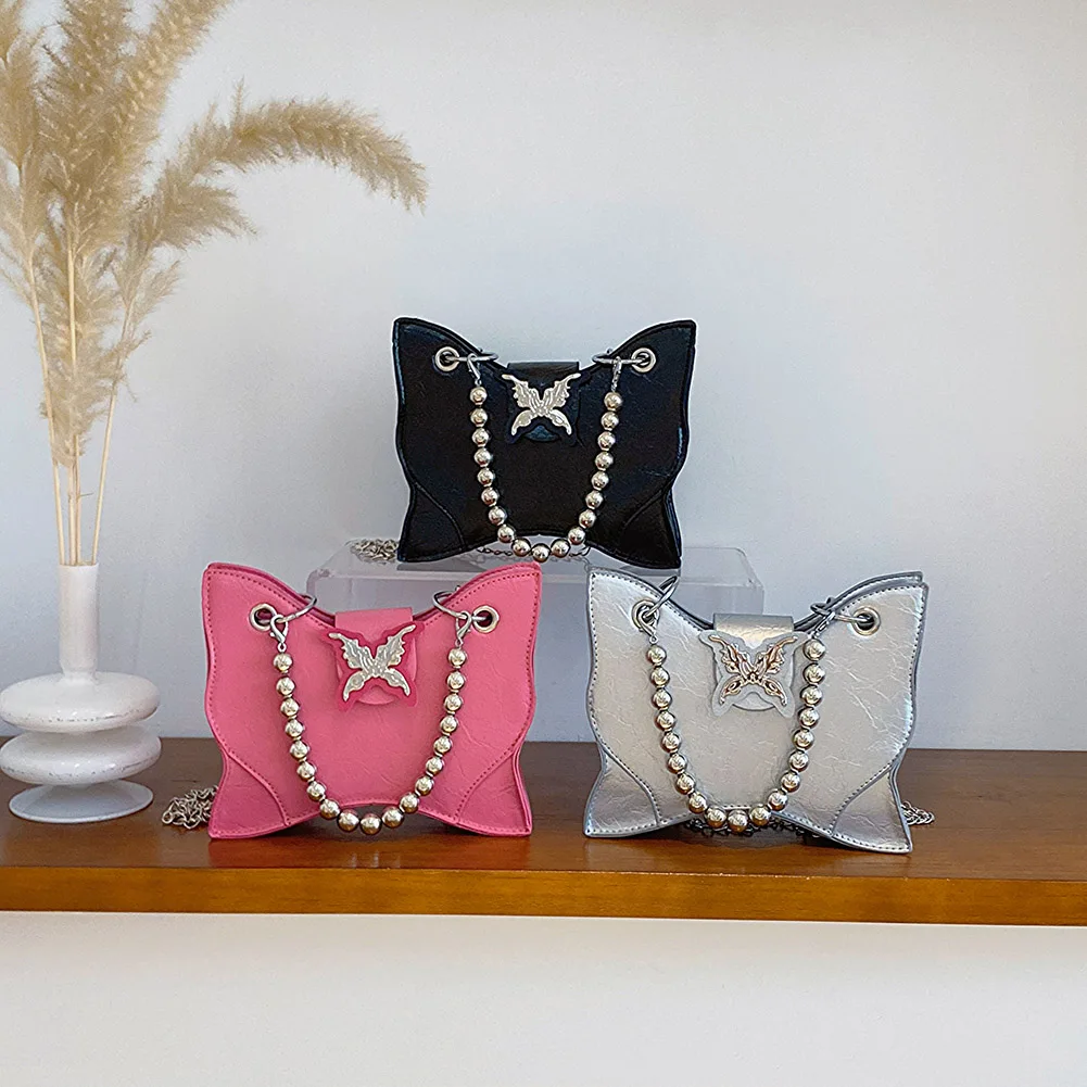 

Роскошная дизайнерская женская сумка через плечо, вместительная сумочка-тоут из искусственной кожи, женский простой дорожный саквояж-Кроссбоди с бабочкой