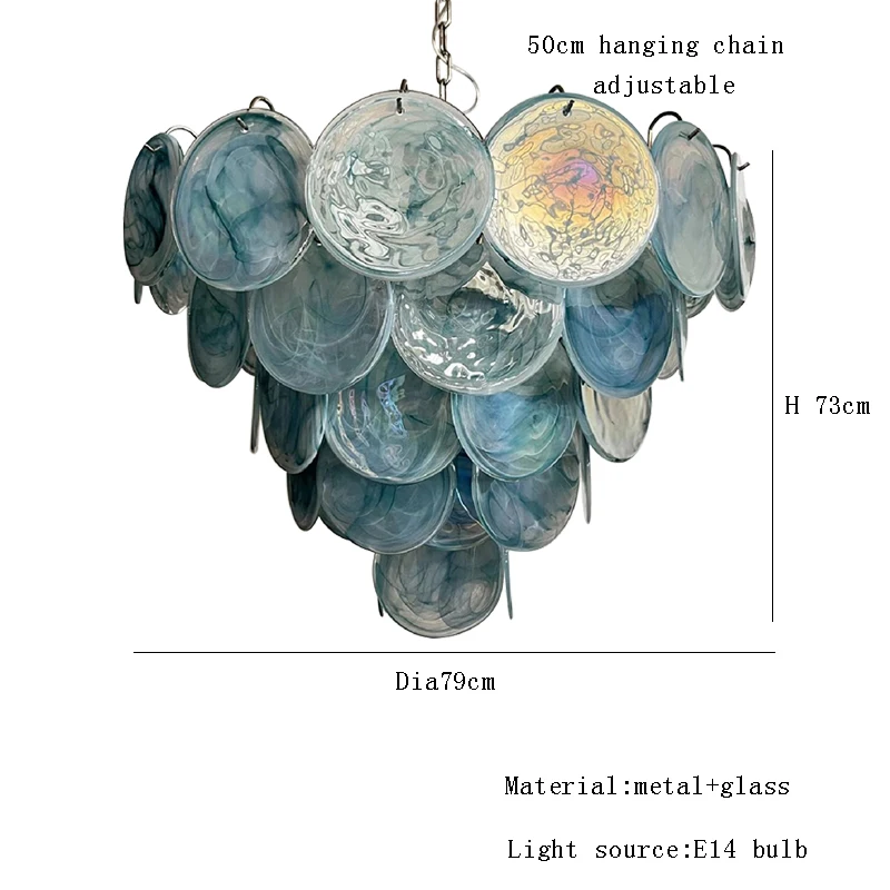 

Зеленая стеклянная люстра