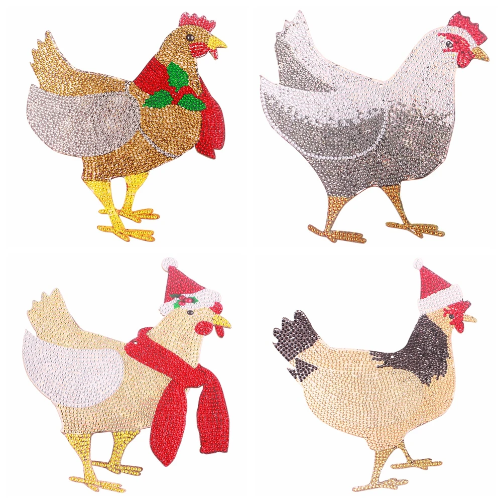 

Новая бирка для алмазной живописи с Пасхальной курицей, DIY ручная паста стразы, мозаика, алмазная вышивка, украшение для дома, подарок