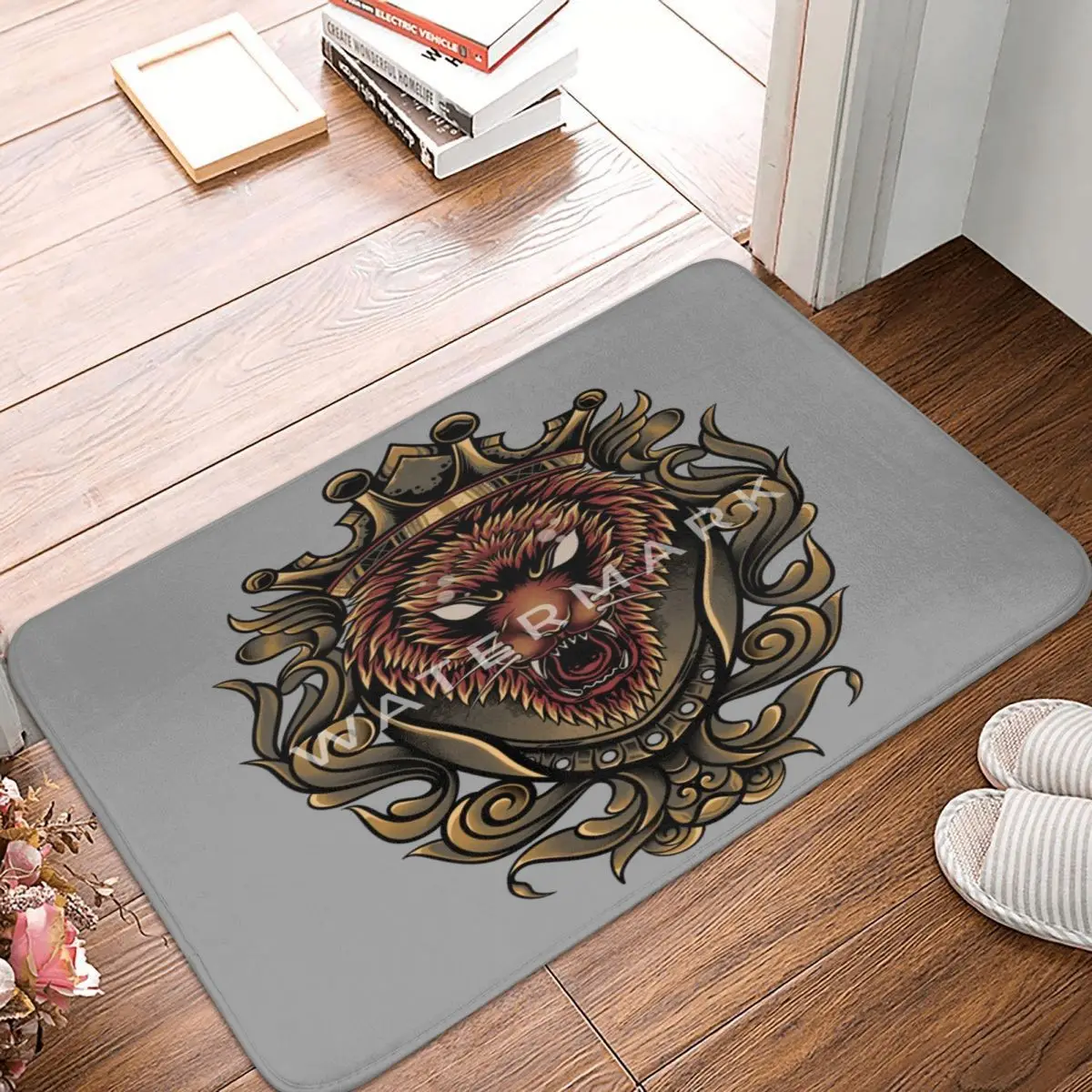 

Tiger King Carpet, Polyester Floor Mats Fashionable Doorway Everyday Festivle Gifts Mats Customizable