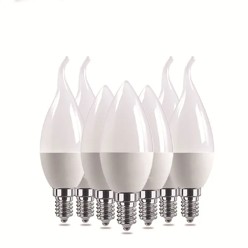 

New LED Candle Bulb E14 5W 7W 9W low-Carbon life SMD 2835 AC220-240V Warm White/White Energy Saving Indoor lighting bulb