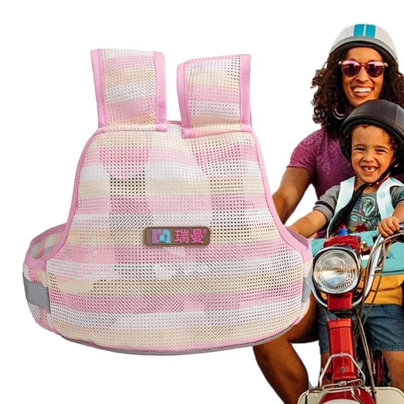 

Motorcycle Child Safety Harness Easy And Convenient Whether You Apply It On The Front Or Back Reflective For Outdoor Activities