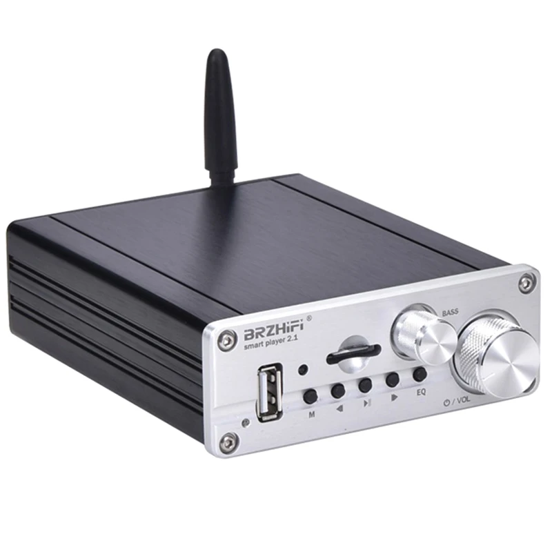 BRZHIFI 50 Втx2 + 100 Вт сабвуфер высокой мощности цифровой небольшой усилитель HIFI