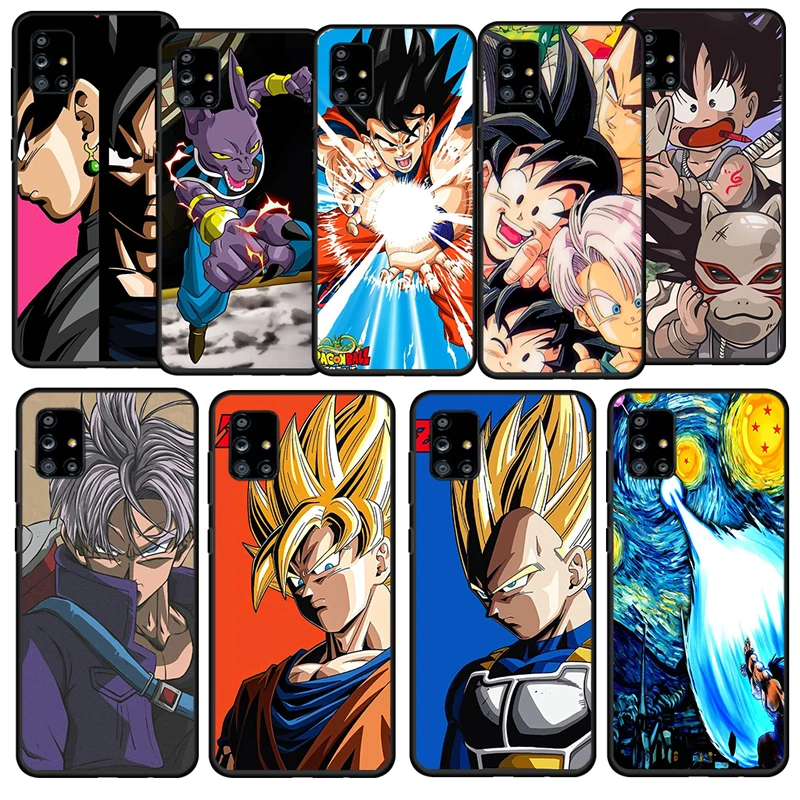 

Dragon Ball Son Goku Boys For Samsung Galaxy A52S A72 A71 A52 A51 A12 A32 A21S 4G 5G Fundas TPU Soft Black Phone Case Capa Coque