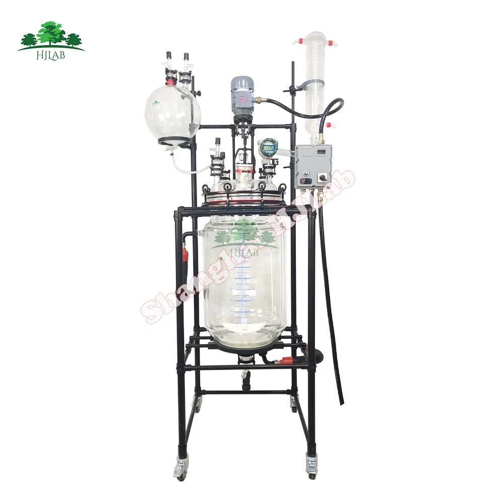 

20L Fully Customizable Single Dual Jacketed Glass Reactor