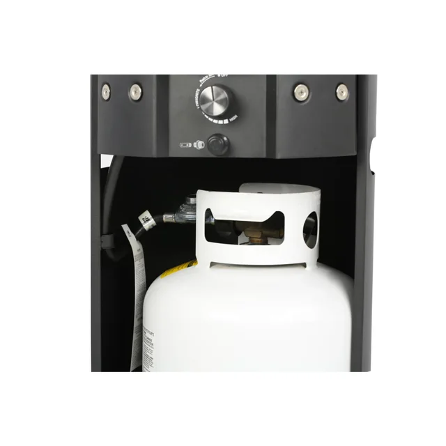 Mainstays 28inch Tall Column Propane Gas Outdoor Fire Pit, Matte Black