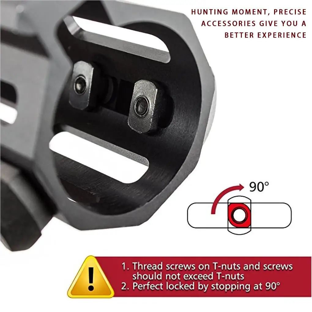 

11 Pcs lot M-LOK Screw And Nut Replacement Tool for MLOK Handguard Rail Sections Hunting Gun Accessories Components